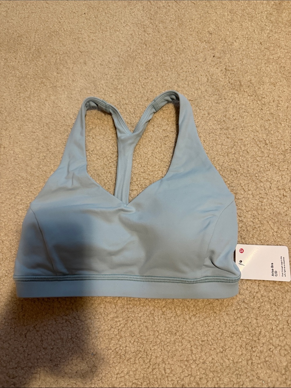 lululemon athletica Light Blue Racerback Sports Bra